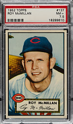 1952 Topps #137 Roy McMillan PSA NM+ 7.5