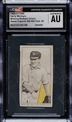 1909-1911 T206 White Border Harry McIntire Brooklyn & Chicago - Interesting Printing Anomaly