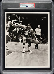 Circa 1986 Karl Malone Original Sporting News Photograph PSA/DNA Type I