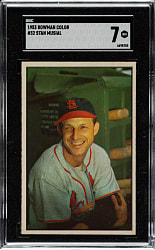 1953 Bowman Color #32 Stan Musial SGC NM 7