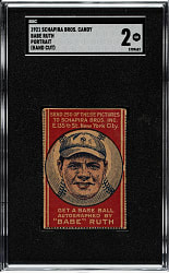 1921 Schapira Bros. Candy Babe Ruth Portrait SGC GOOD 2