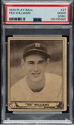 1940 R335 Play Ball #27 Ted Williams PSA GOOD 2 (MK)