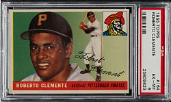 1955 Topps #164 Roberto Clemente Rookie PSA EX-MT 6
