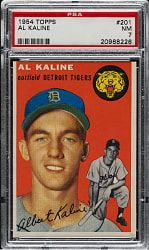 1954 Topps #201 Al Kaline Rookie PSA NM 7