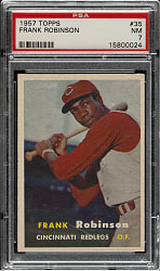 1957 Topps #35 Frank Robinson Rookie PSA NM 7