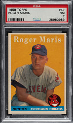 1958 Topps #47 Roger Maris Rookie PSA NM 7