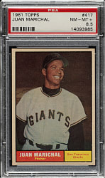 1961 Topps #417 Juan Marichal Rookie PSA NM-MT+ 8.5
