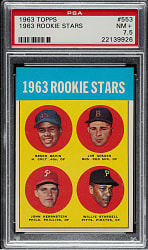 1963 Topps #553 Willie Stargell Rookie PSA NM+ 7.5