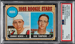 1968 Topps #247 Johnny Bench Rookie PSA NM 7