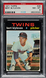 1971 Topps #26 Bert Blyleven Rookie PSA NM-MT 8