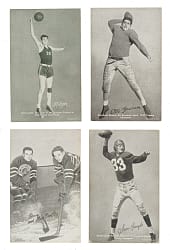 1948-1949 W469 Exhibits "Sports Champions" Partial Set (29/50) Including George Mikan