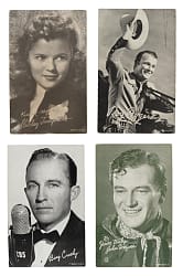 1920s to 1960s Actors and Actresses Nonsport Exhibits Collection (555)