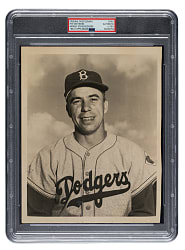Circa 1951 Pee Wee Reese Original Barney Stein Brooklyn Dodgers Photograph PSA/DNA Type I - Image Used For 1953 Topps Card