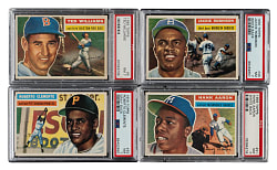 1956 Topps Near-Complete Set (338/340) Including 79 PSA-Graded Cards