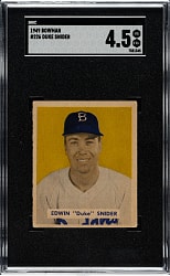 1949 Bowman #226 Duke Snider Rookie SGC VG/EX+ 4.5