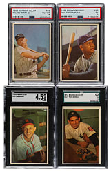 1953 Bowman Color Complete Set (160) Including 56 Graded Cards