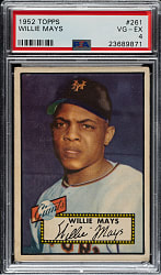 1952 Topps #261 Willie Mays PSA VG-EX 4