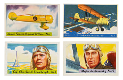 1930s Heinz F277 "Famous Aviators" and "Famous Airplanes" Complete and Near-Complete Set Collection (137 cards) Plus Three Albums