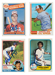 Signed 1981 to 1989 Topps, Fleer, and Donruss Collection (1,654) Including Two Wade Boggs, Harold Baines, and Two Cal Ripken Jr. Rookies
