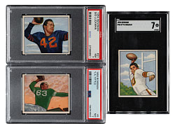 1950 Bowman Football Complete Set (144) Including 77 PSA- and SGC-Graded Cards