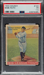 1933 R319 Goudey #144 Babe Ruth PSA FAIR 1.5