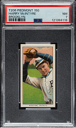 1909-1911 T206 White Border Harry McIntyre Brooklyn PSA NM 7