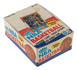 1986-1987 Fleer Basketball Display Box