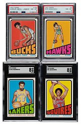 1972-1973 Topps Basketball Complete Set (264) Including 28 PSA- and SGC-Graded Cards