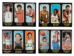 1971-1972 Topps Trio Stickers Basketball Near-Complete Set (25/26)