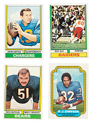 1974 Topps Football Complete Set Collection (4 Sets, 2,112 Cards)