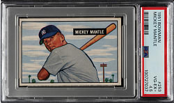 1951 Bowman #253 Mickey Mantle Rookie PSA VG-EX+ 4.5