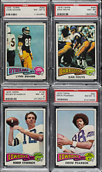 High-Grade 1975 Topps Football Complete Set (528) Including 141 GAI- and PSA-Graded Cards
