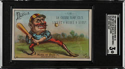 1887 H804-21 Tobin Litho Trade Card Dan Brouthers SGC VG 3