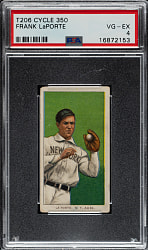 1909-1911 T206 White Border Frank LaPorte PSA VG-EX 4 - Cycle 350 Back