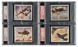 1942 Coca-Cola "America's Fighting Planes" PSA-Graded Complete Set (20)