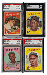 1959 Topps Complete Set (572) Including 15 PSA- and SGC-Graded Cards