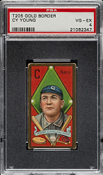 1911 T205 Gold Border Cy Young PSA VG-EX 4 - Sovereign Back