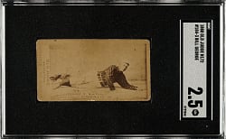 1888 N172 Old Judge Bill George SGC GOOD+ 2.5 - Scarce Sliding Pose!