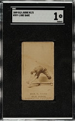 Scarce 1889 N172 Old Judge Doc Sage (Toledo) SGC POOR 1