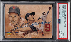 Signed 1993 Upper Deck Authenticated Ted Williams PSA NM 7 with NM-MT 8 Signature