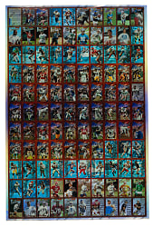 1996 Topps Finest Football Refractor With Coating Uncut Sheet (110 Cards) with Terrell Owens and Marvin Harrison Rookies