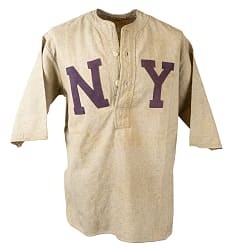 Extremely Rare 1907 New York Giants Game-Used Road Jersey MEARS A8 - One-Year Style Jersey