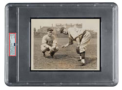 1933 Honus Wagner and Floyd Vaughn Original Associated Press Photograph PSA/DNA Type I - Image Used for 1936 R312 National Chicle Card
