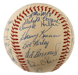 1961 San Francisco Giants Team-Signed Baseball with Mays, Cepeda, McCovey, and Marichal