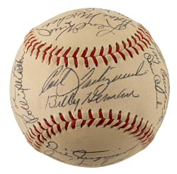 1966 Boston Red Sox Team-Signed Baseball with Carl Yastrzemski and Tony Conigliaro