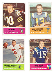 1962 Fleer Football Complete Set (88)