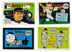 1970 and 1971 Fleer "World Series" Complete Set Pair (2 Sets, 134 Cards)