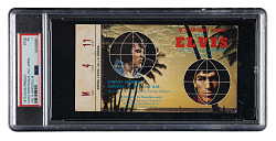 1973 Elvis Presley "Aloha From Hawaii" Concert Ticket Stub PSA POOR 1