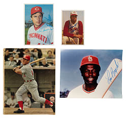 Hall of Fame and Stars Signed Photograph and Magazine-Page Collection (65) Including Berra, Seaver, and Rose