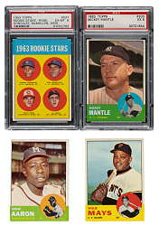 1963 Topps Complete Set (576) Including #537 Pete Rose Rookie PSA EX-MT 6